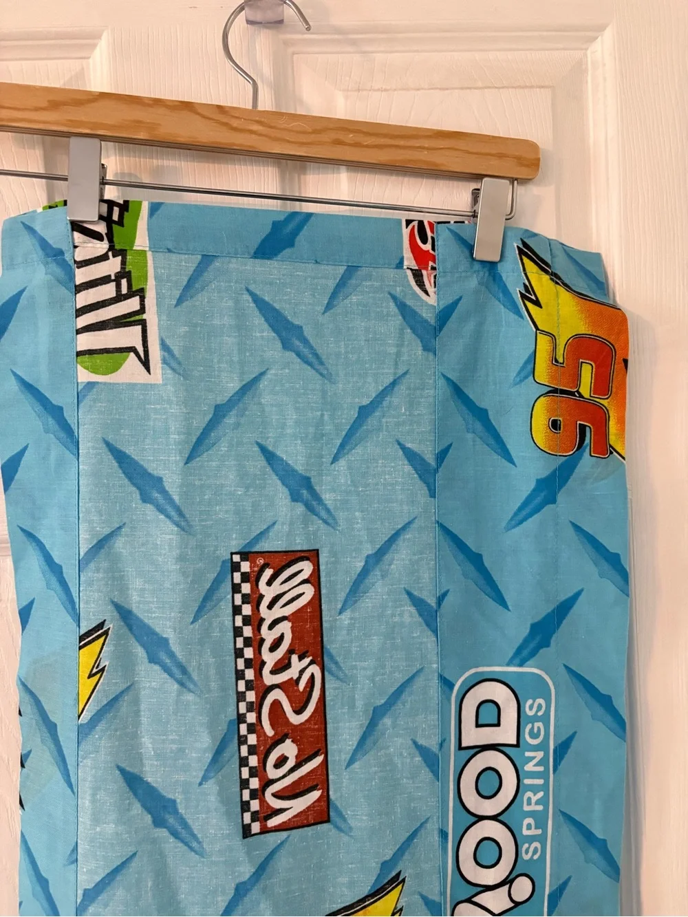 Disney Pixar Cars Lightning McQueen Racing Curtains Set of 2 15.5x81